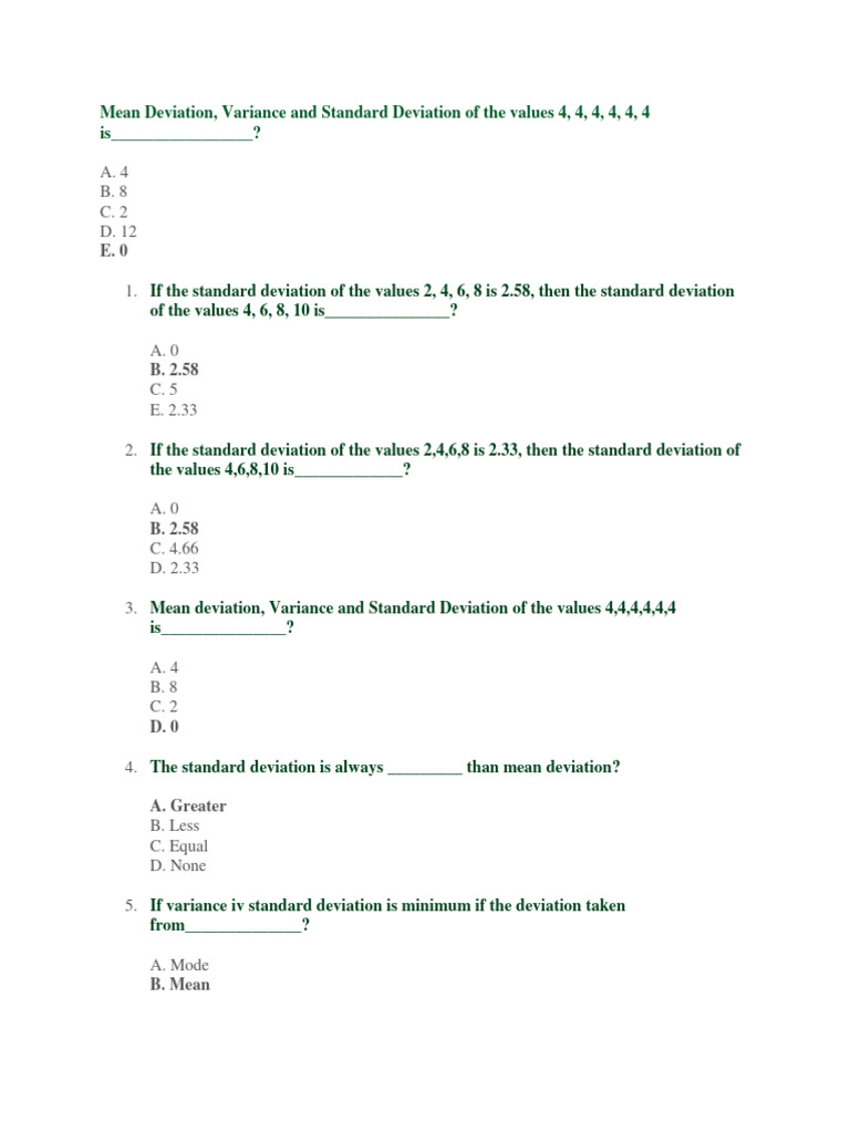 Hat Prep | PDF | Standard Deviation | Probability Distribution