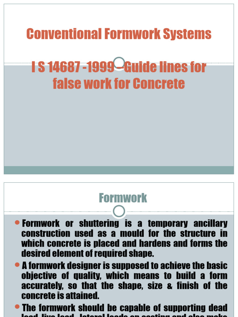 Formwork Systems | PDF | Building Engineering | Structural Engineering