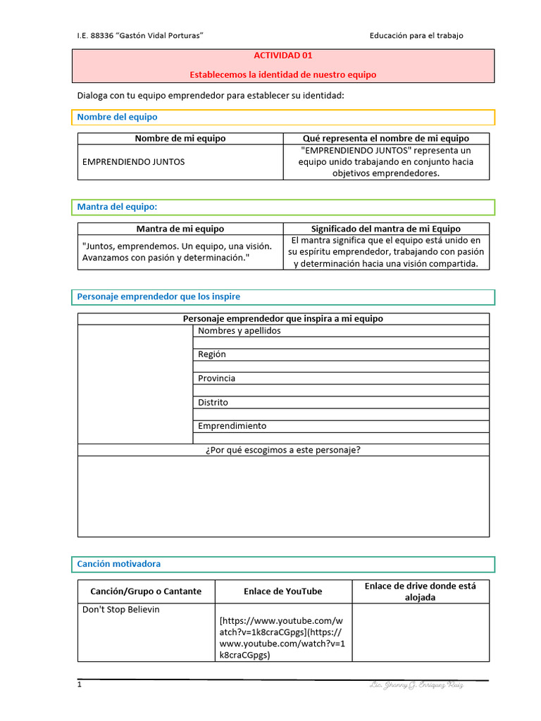 Act 01 - SA 01 - EPT 3º | PDF