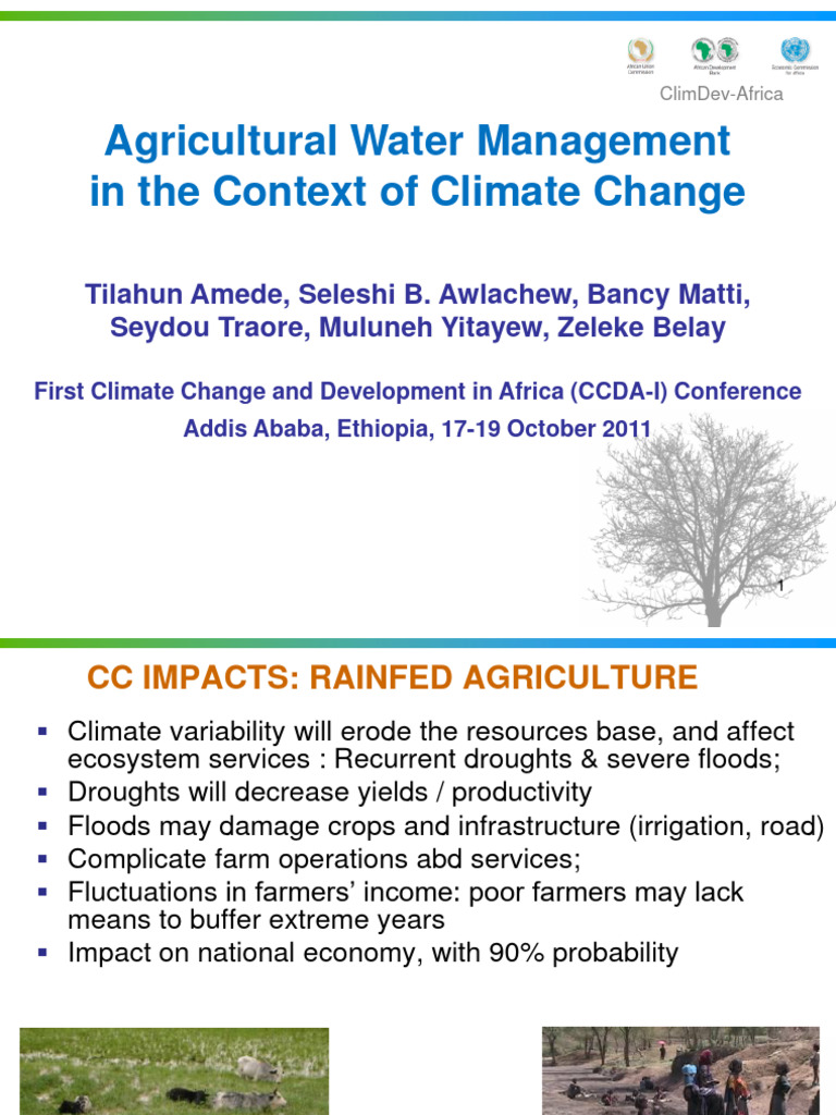 Agricultural Water Management in the Context of Climate Change ...
