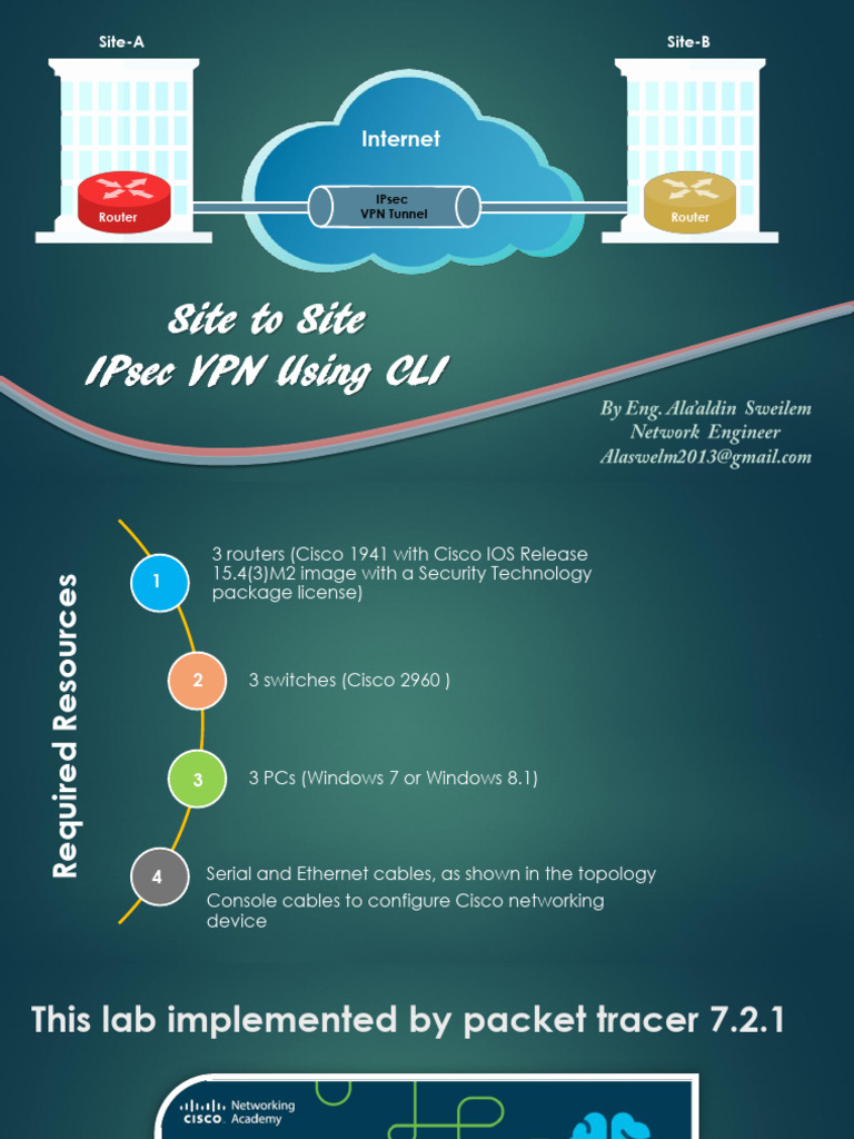 IPsec Site To Site LAB | PDF | Networking Standards | Security Engineering