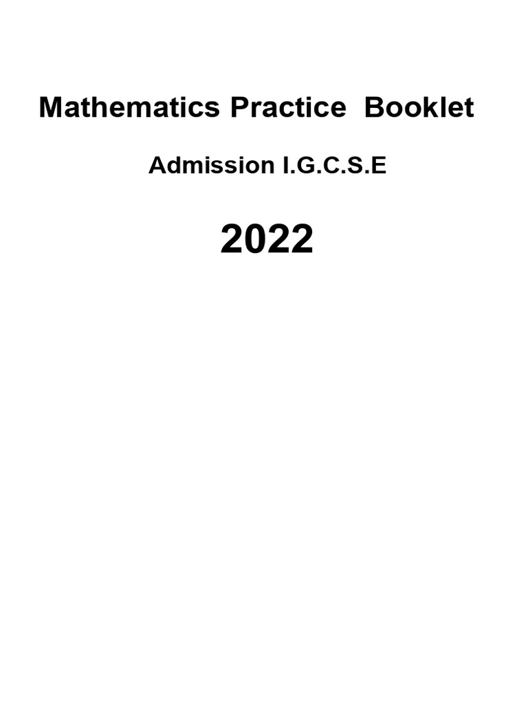 IGCSE Math Practice for Students | PDF | Planets | Significant Figures