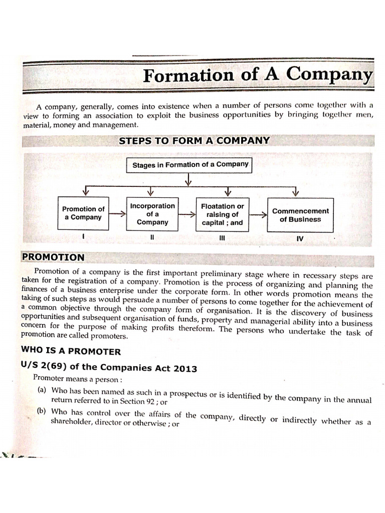 Company - Formation | PDF