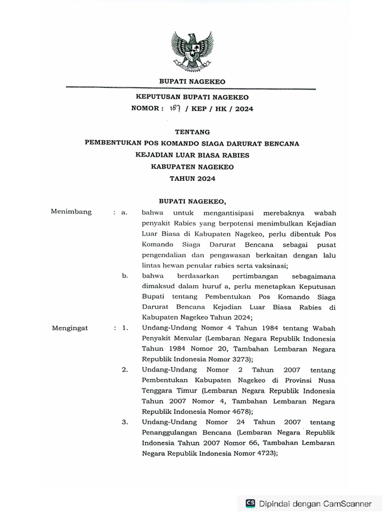 SK Posko Rabies | PDF