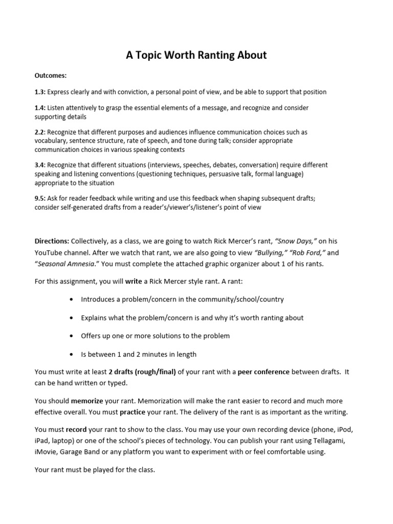 Ranting on Seasonal Amnesia | PDF | Communication | Human Communication