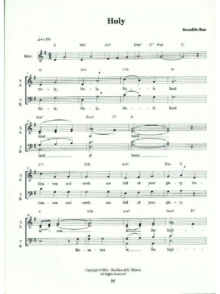 06 Holy Raz - SATB | PDF
