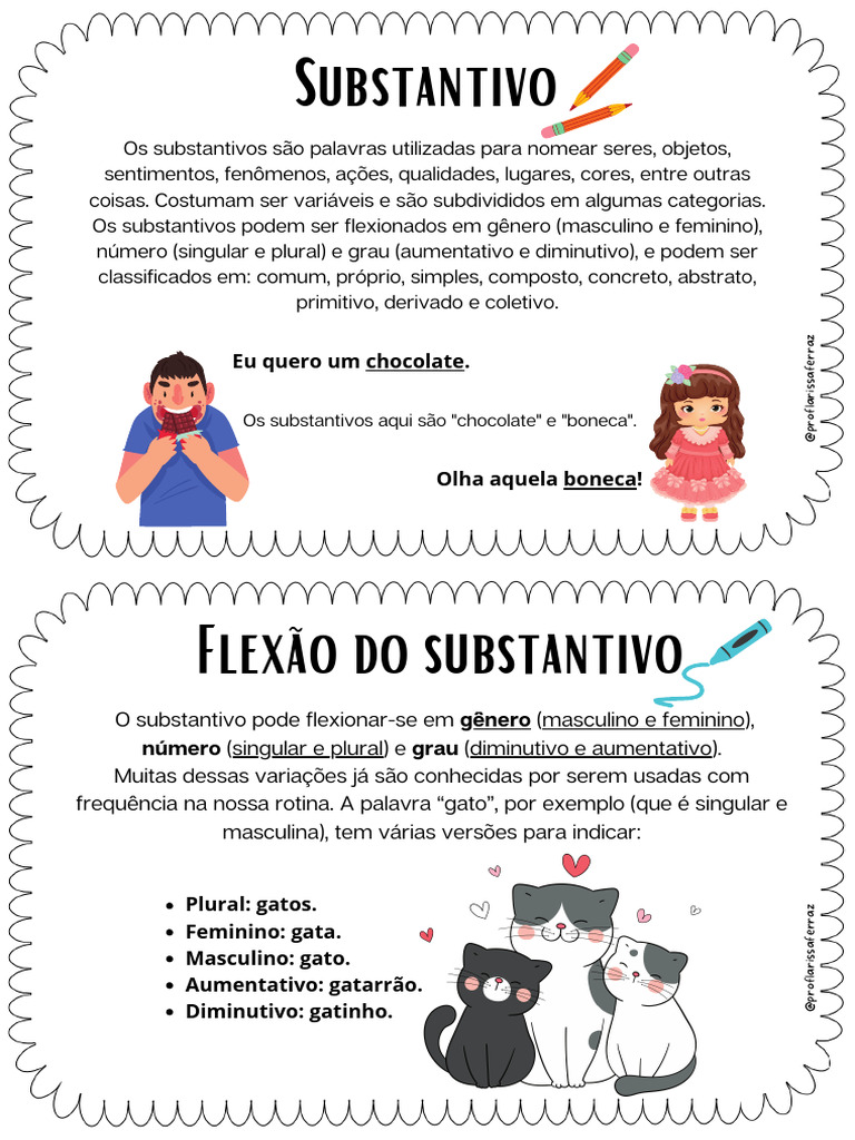 Classificação e Flexão dos Substantivos | PDF | Substantivo | Plural