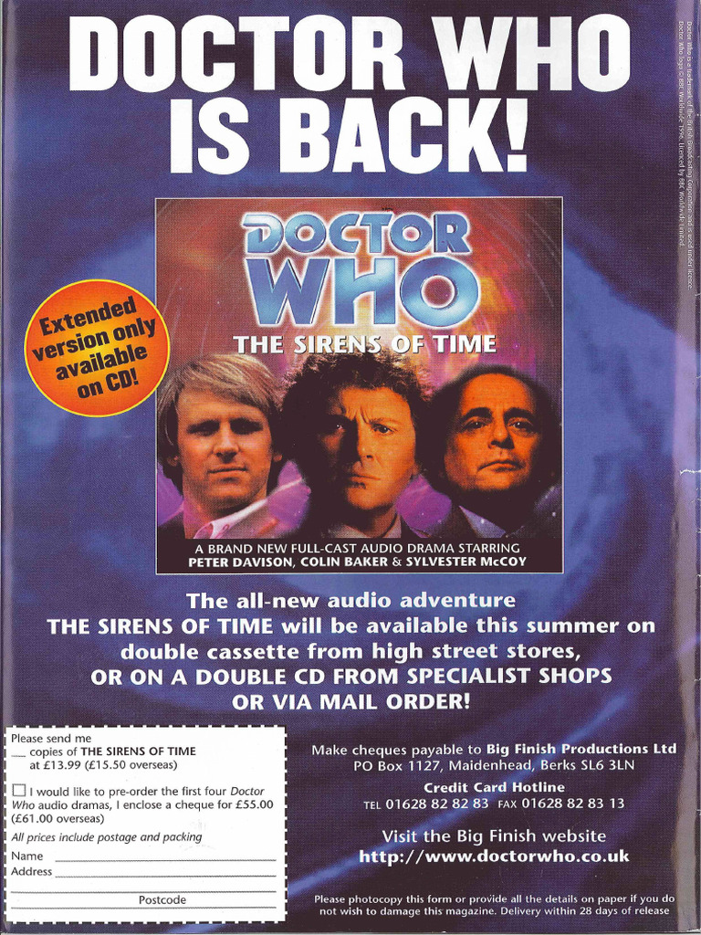 Big Finish Ad | PDF