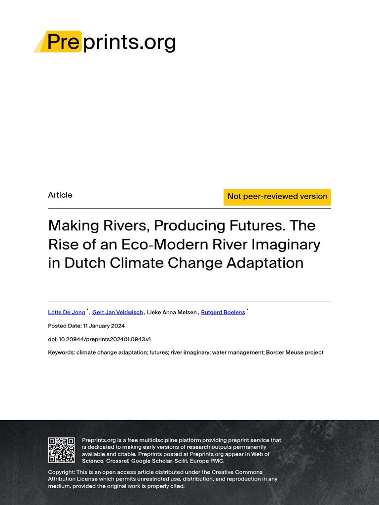 Making Rivers Producing Futures The Rise of An Eco | PDF | Power ...