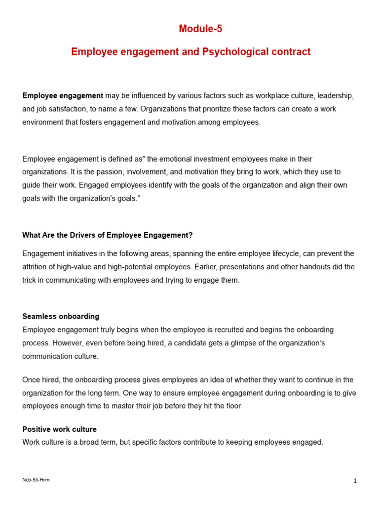 HRM Module 5 | PDF | Employment | Social Psychology