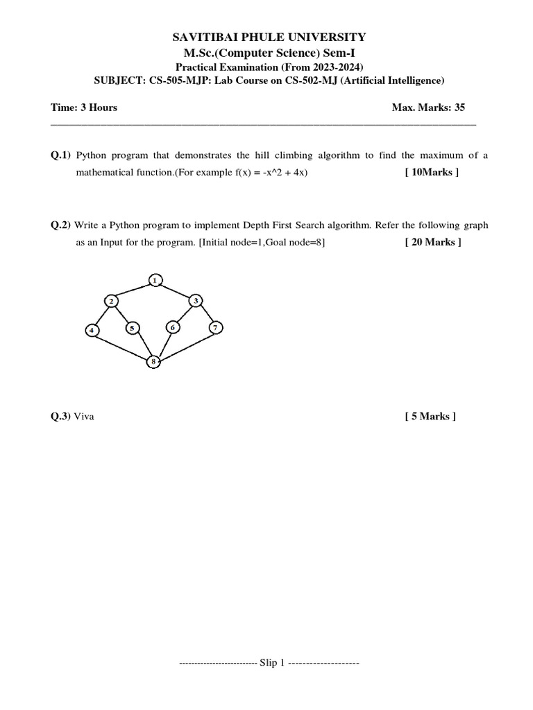 AI Lab Exam: Python Programming Tasks | PDF | Artificial Intelligence ...