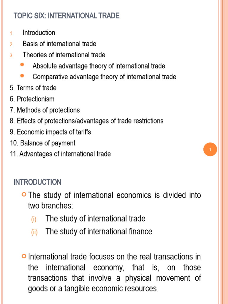 International Trade - New | PDF | Comparative Advantage | Trade