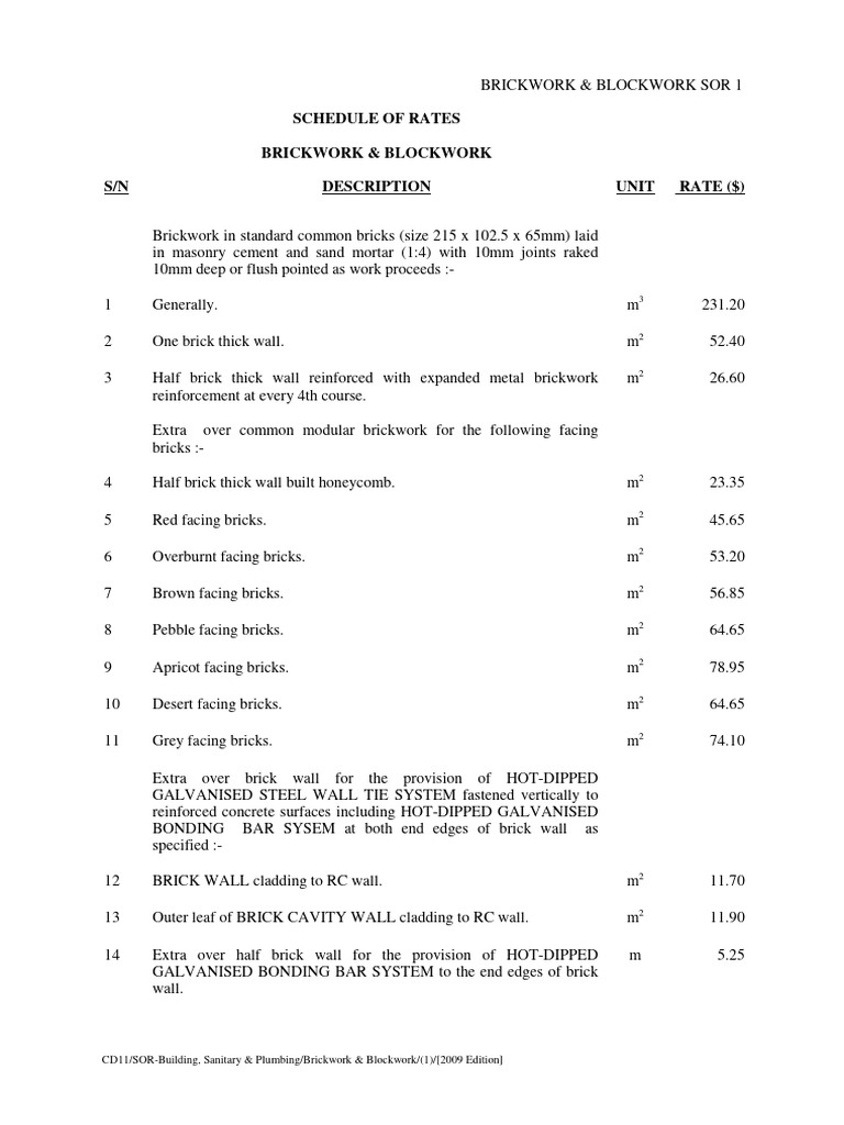 Brickwork & Blockwork | PDF | Brick | Wall