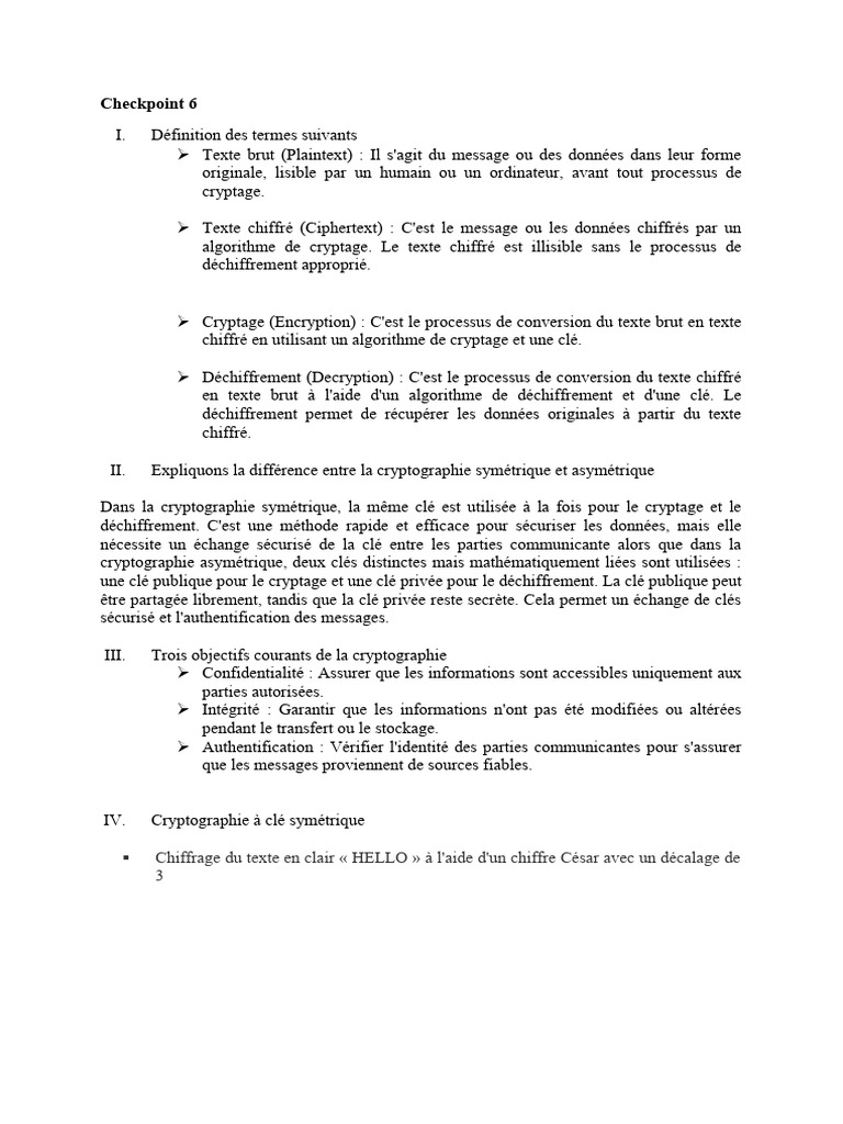 Définition de la cryptographie | PDF | Public-key cryptography | Cryptage