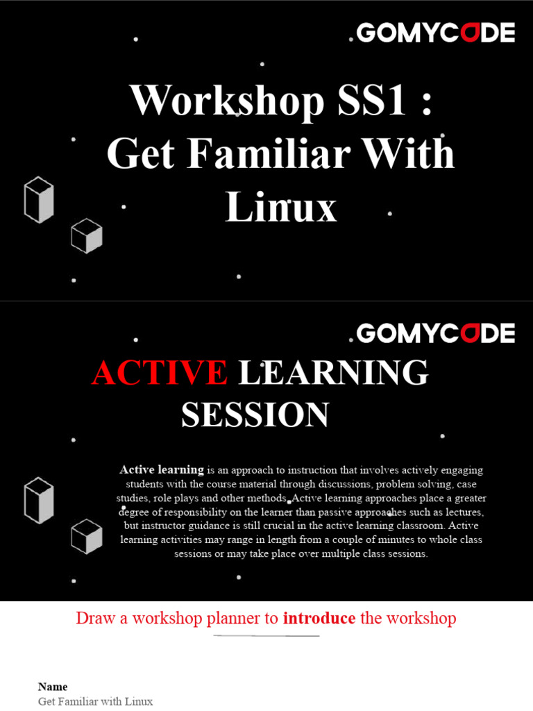 Linux Workshop: Active Learning Session | PDF | Virtual Machine | Computing