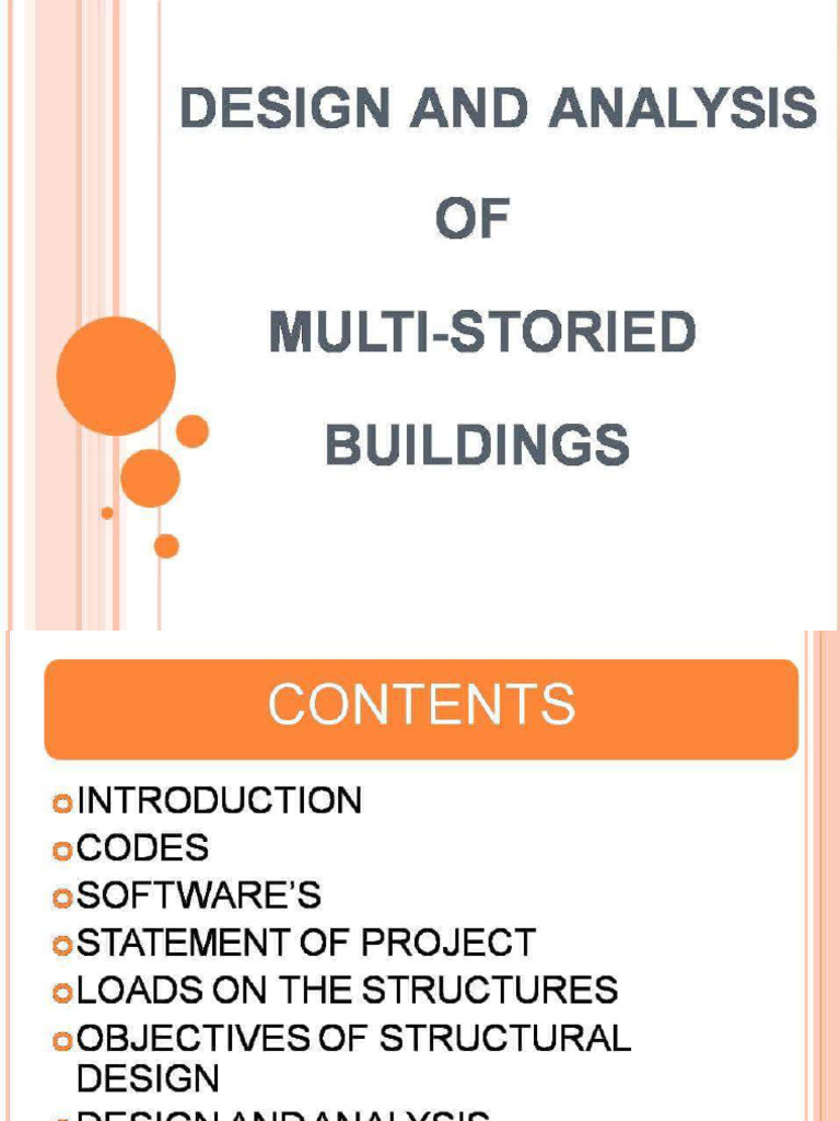 Design and Analysis of Multi-Storied Building | PDF