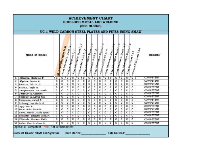 Achievement Chart | PDF | Electrical Components | Electricity