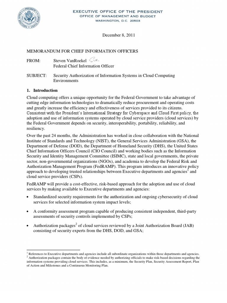 Fed Ramp Memo | PDF