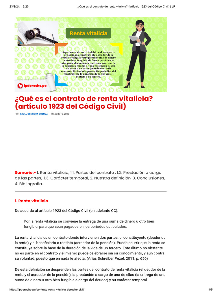 02 - Renta Vitalicia | PDF | Bancos | Pagos