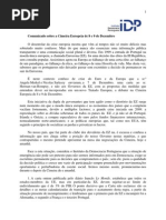 IDP COMUNICADO 8 de dezembro