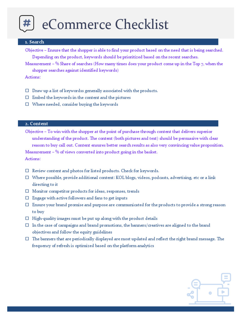 eCommerce Success Checklist for Black Friday | PDF | Brand | Pricing