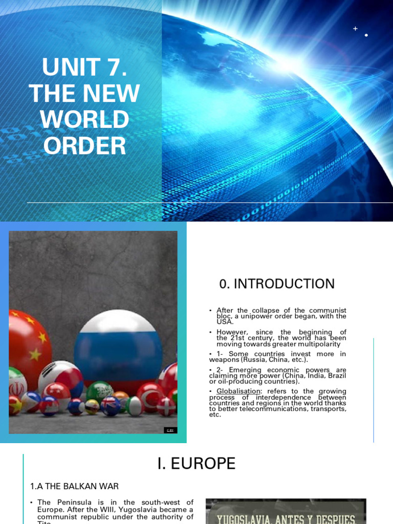 Unit7. The New World Order | PDF | Sudan | Serbia