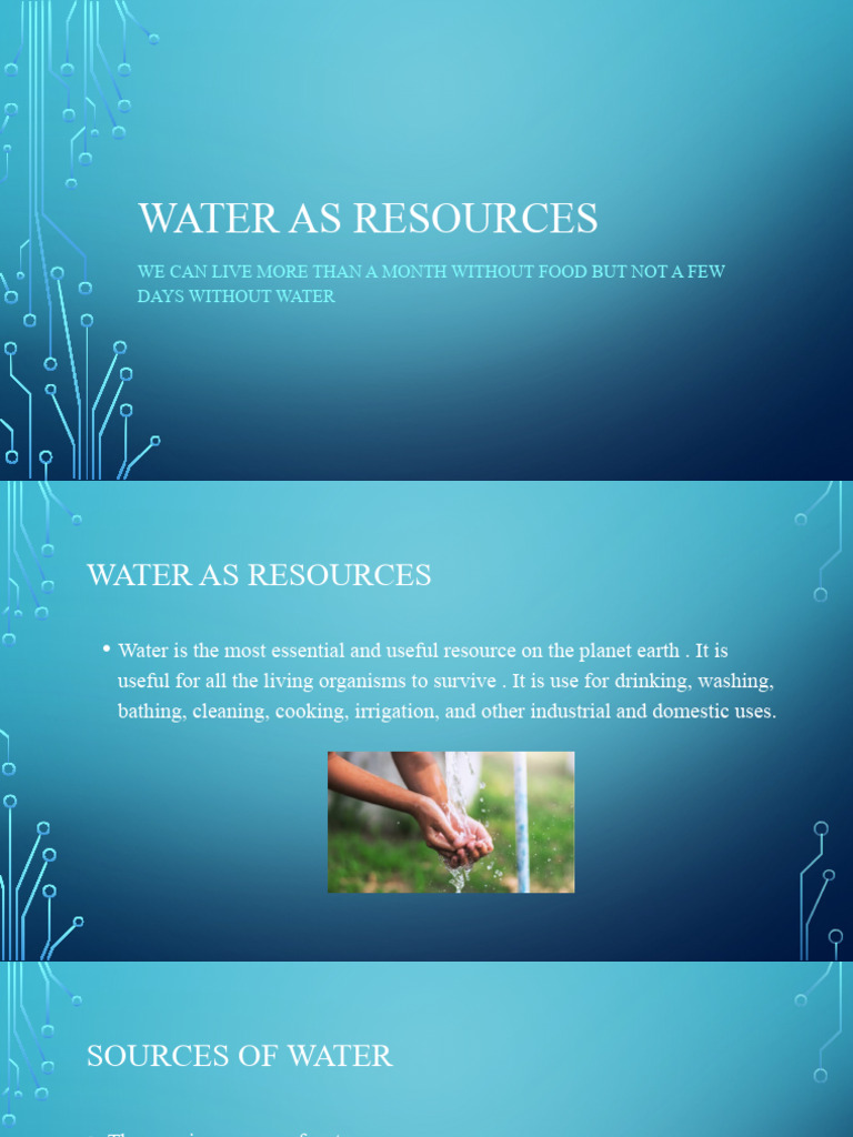 Essential Water Resources and Conservation | PDF