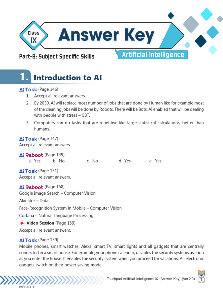 Introduction To Ai Class 9 Pdf