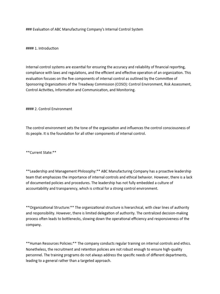 Evaluation of A-WPS Office | PDF | Internal Control | Internal Audit