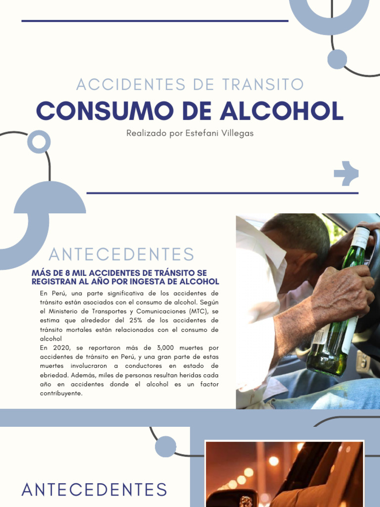 Alcohol y Accidentes de Tránsito en Perú | PDF | Accidente de tráfico