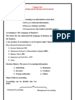 Chapter One Accounting and The Business Environment: (3) Communicates The Results To Decision Makers