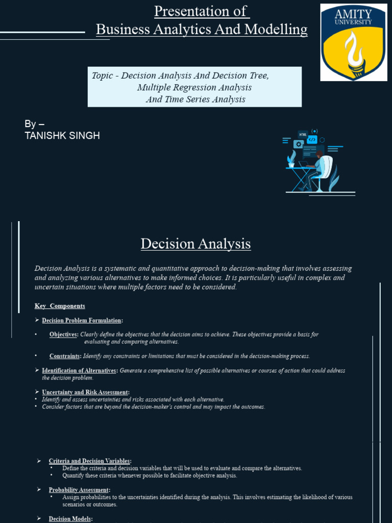 Business Analytics: Decision Analysis & Models | PDF | Time Series ...