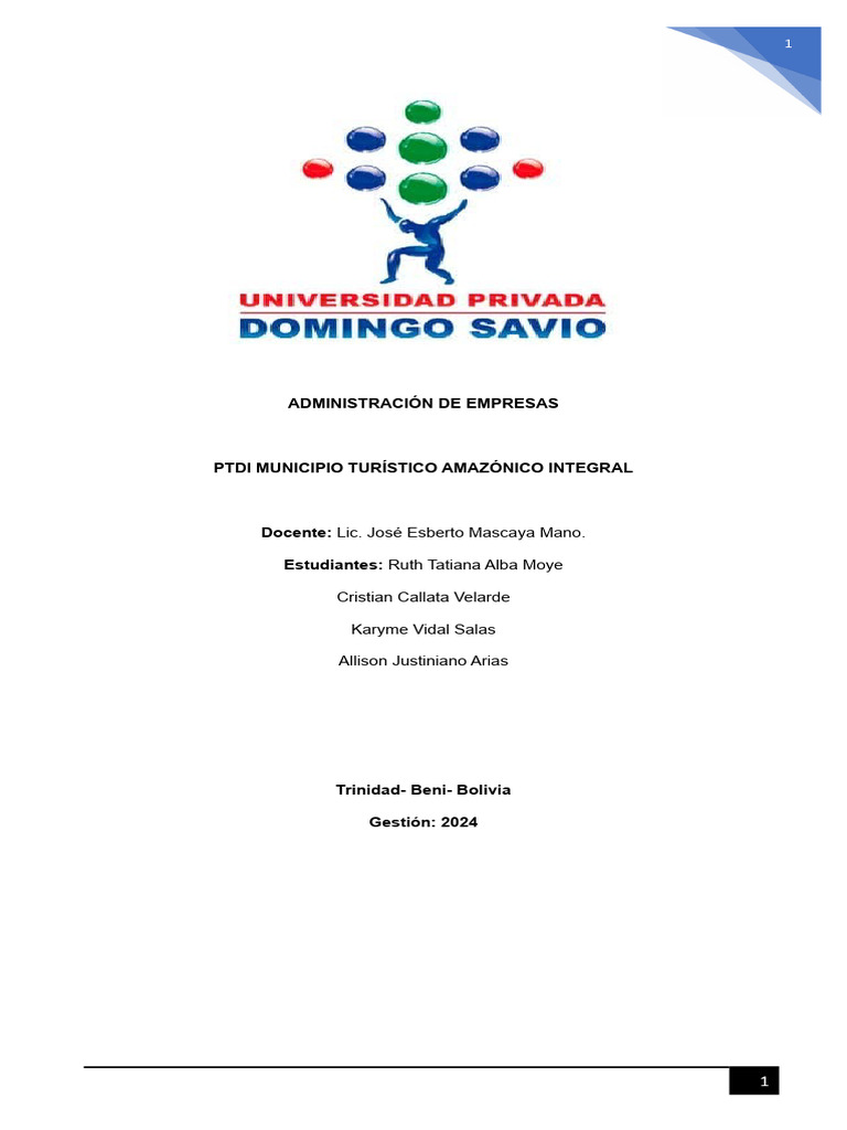 Final ptdi trinidad turistica mod 1 descargar gratis pdf rea