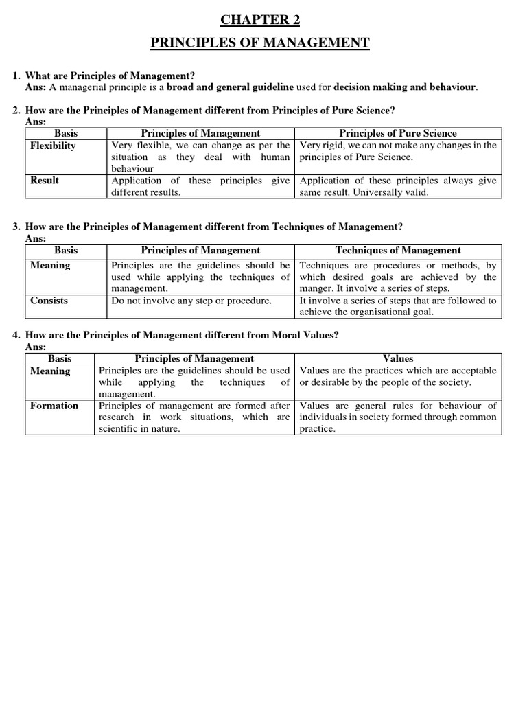 Principles of Management Explained | PDF | Business