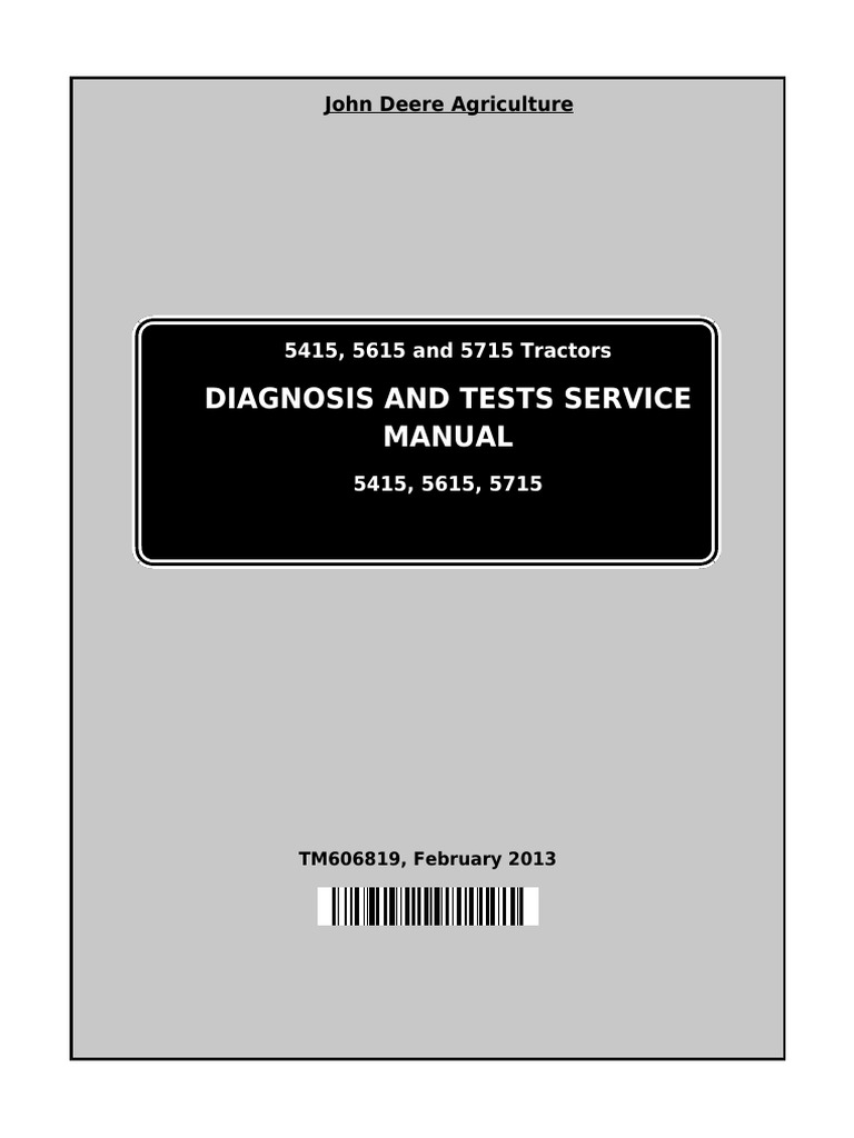 John Deer 5615 Diagnostyka | PDF | Tractor | Manufactured Goods