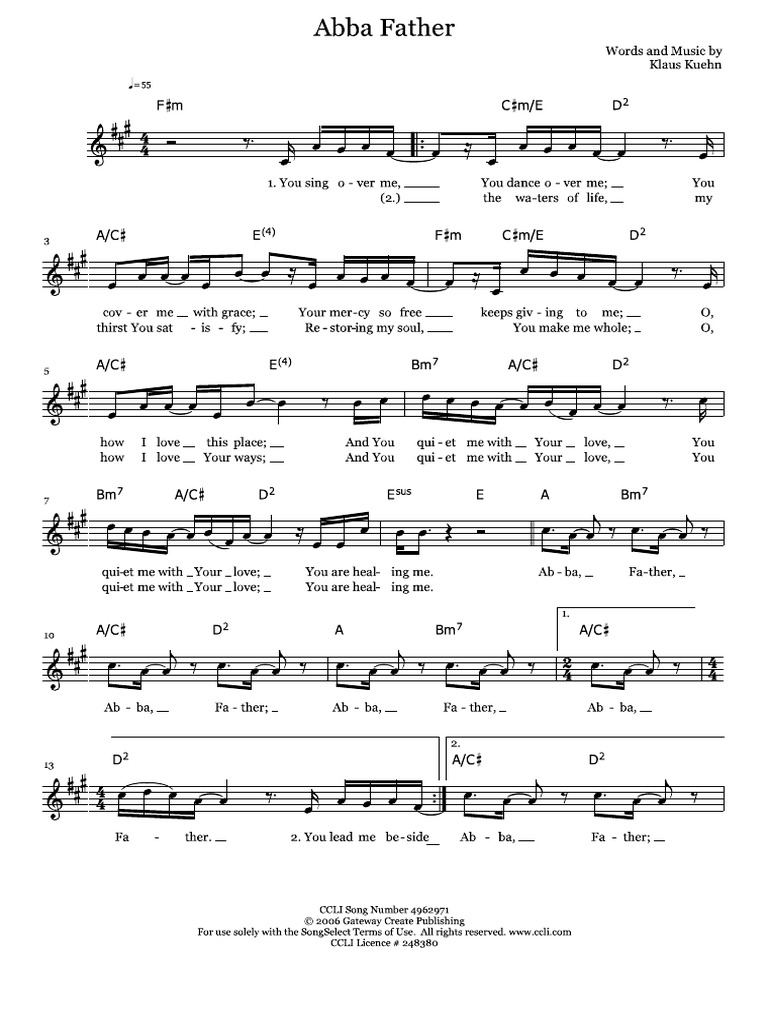 Abba Father In A Pdf