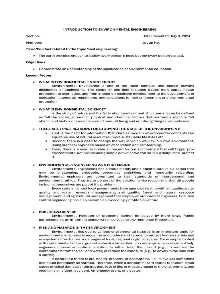 INTRODUCTION TO ENVIRONMENTAL ENGINEERING PDF visual data 3