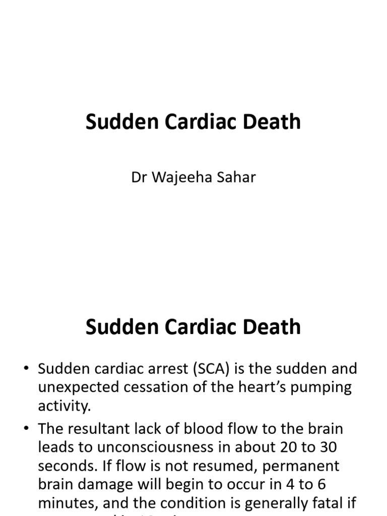 Ch# 4 Sudden Cardiac Death | Download Free PDF | Cardiac Arrest ...