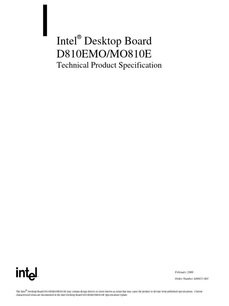 Dot - Station Intel MotherBoard Manual | PDF | Bios | Usb