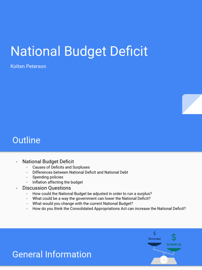Understanding the National Budget Deficit | PDF | Government Budget ...