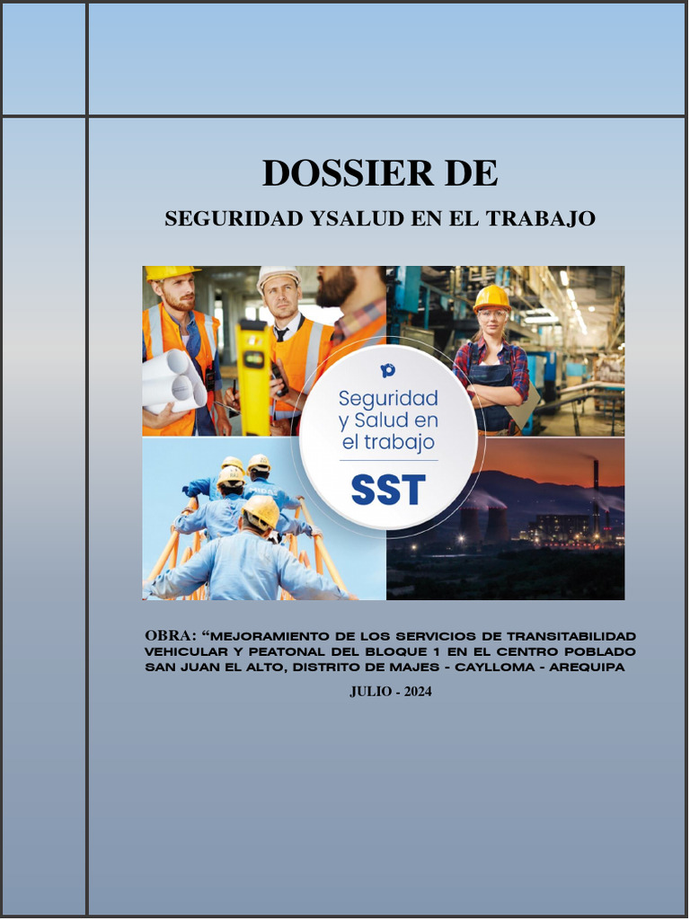 Dossier De Seguridad Y Salud En El Trabajo Pdf Seguridad Y Salud