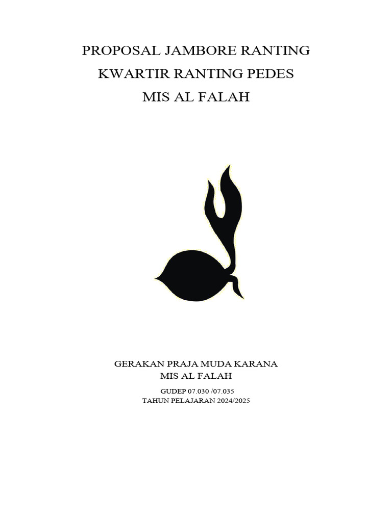 Proposal Jambore Ranting 2024 | PDF