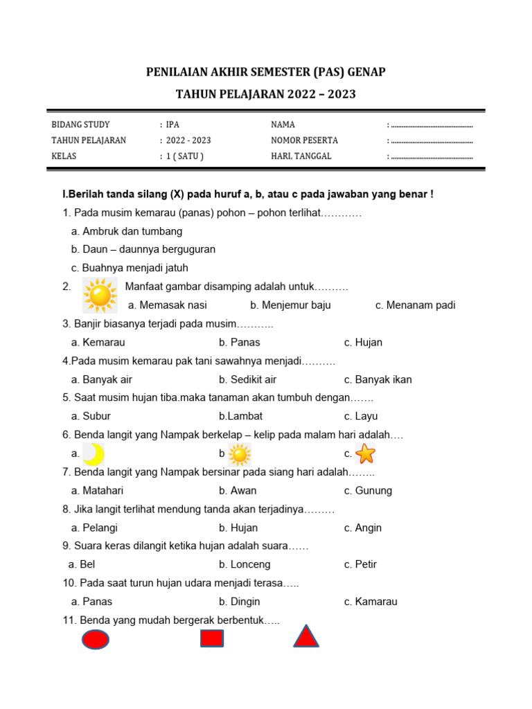 Ipa Kelas 1 Semester 2 Pdf