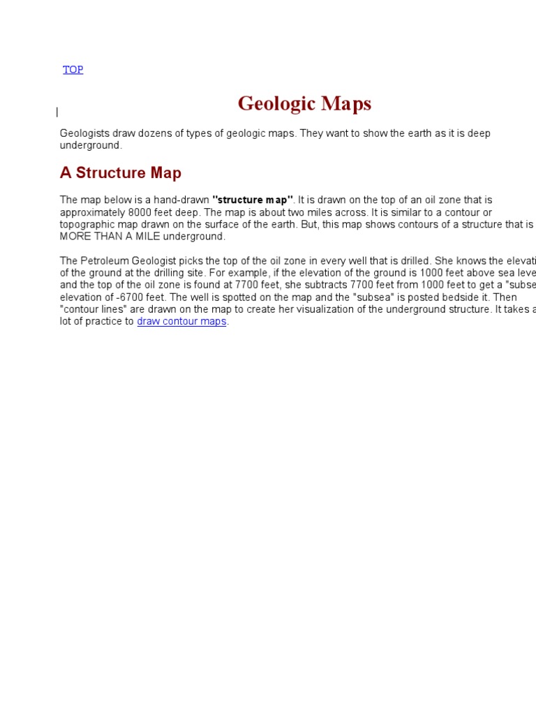 Understanding Structure Maps in Geology | PDF