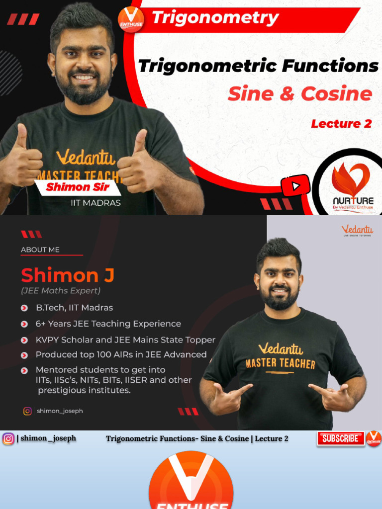 Trigonometry+ +Trigonometric+Functions-+Sine+&+Cosine+ +lecture+2 ...