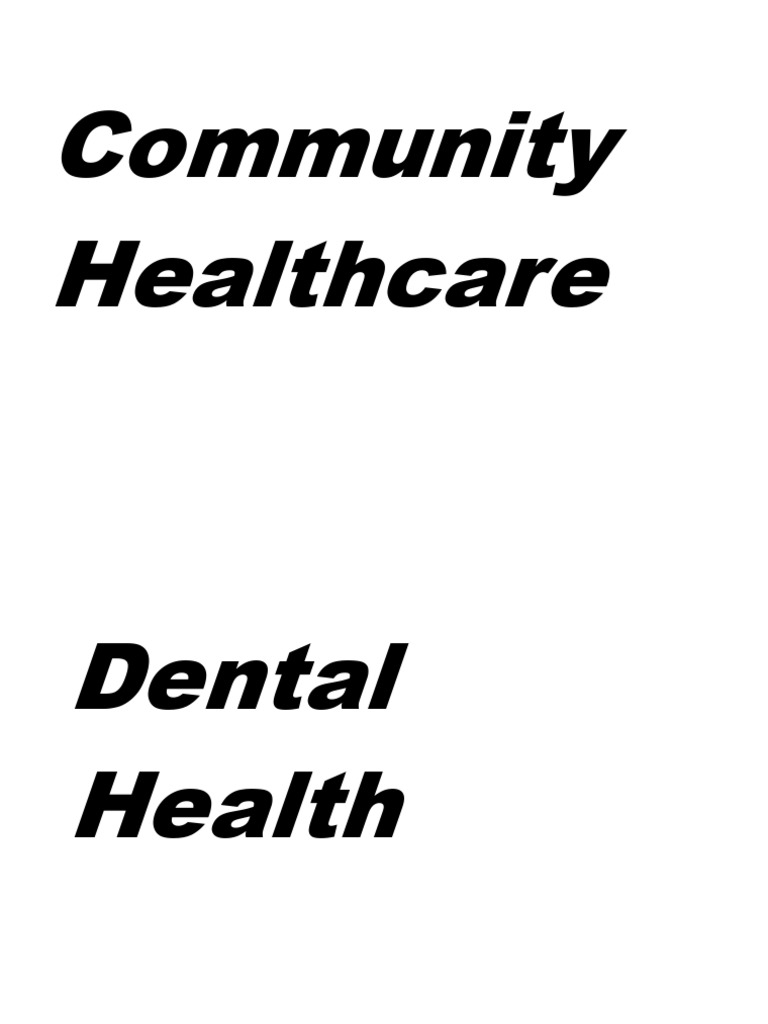 Community Health Care PDF