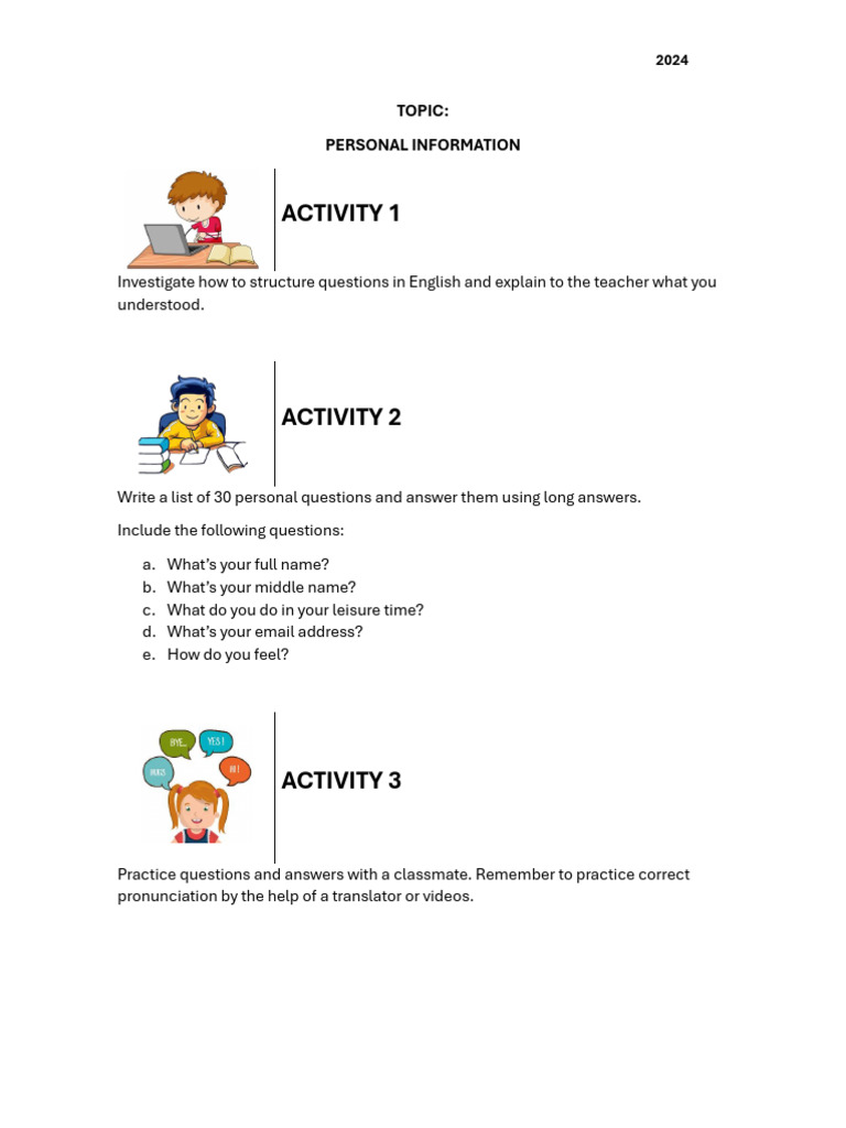 English Conversation Practice | PDF | Career & Growth | Language Arts ...