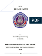 Makalah Sosiologi Hukum