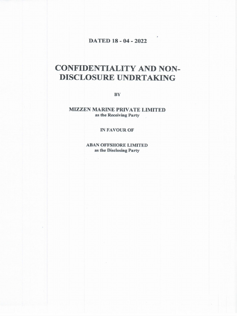 NDU - Aban Offshore | PDF