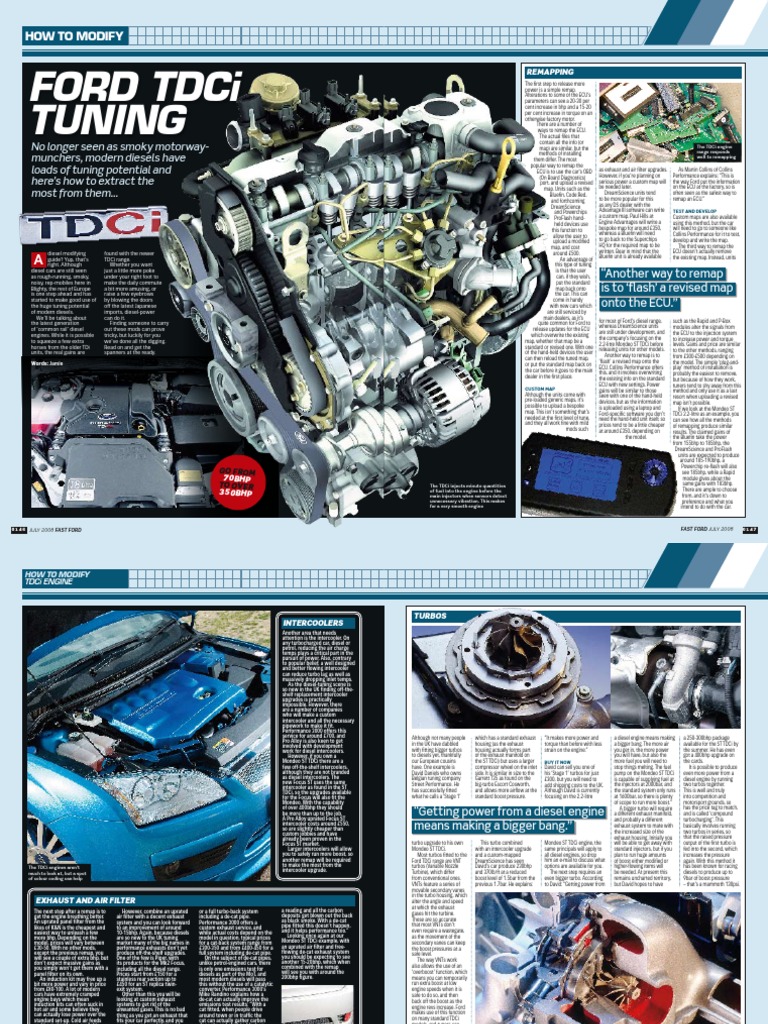 Tuning Guide for Ford TDCi Diesel Engines | PDF | Computers